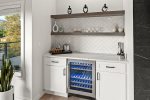 Wet bar and wine fridge